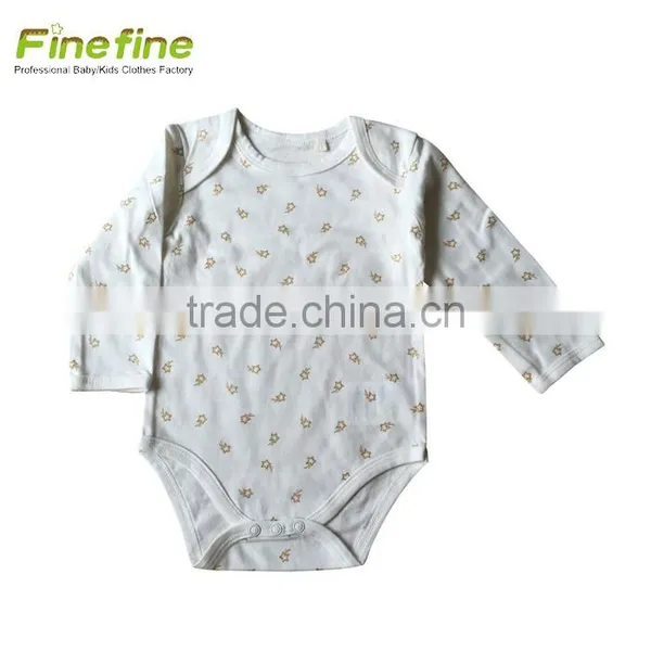 Lovely Oem Custom Baby Clothes Cute Organic Print Baby Romper photo-3