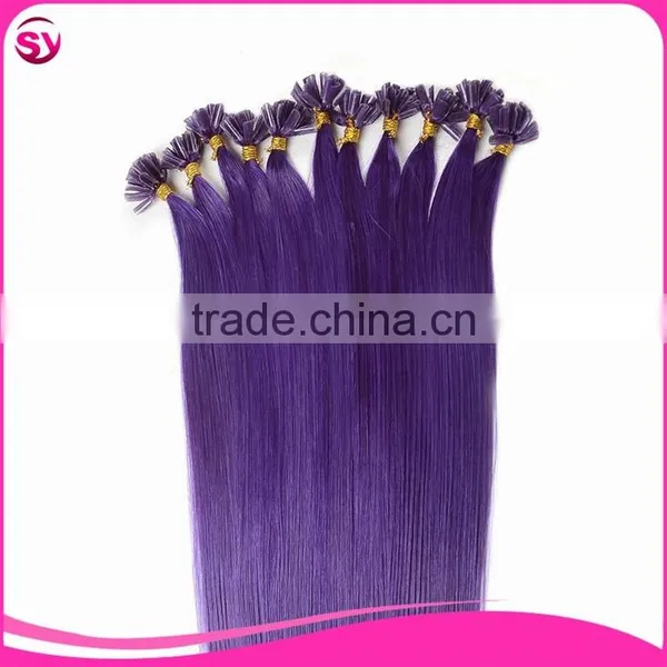 Brazilian Remy U Tip Keratin Human Hair Extension,Keratine Nail Tip Bohemian 100 Cheap Remy U Tip Hair Extension Wholesale photo-4