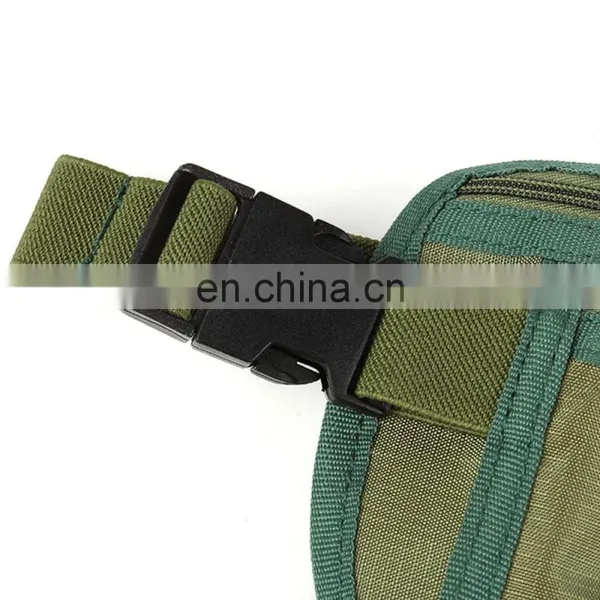 Printed Dark Green Travel Nylon Rfid Money Bag Women Waist Wallet photo-5