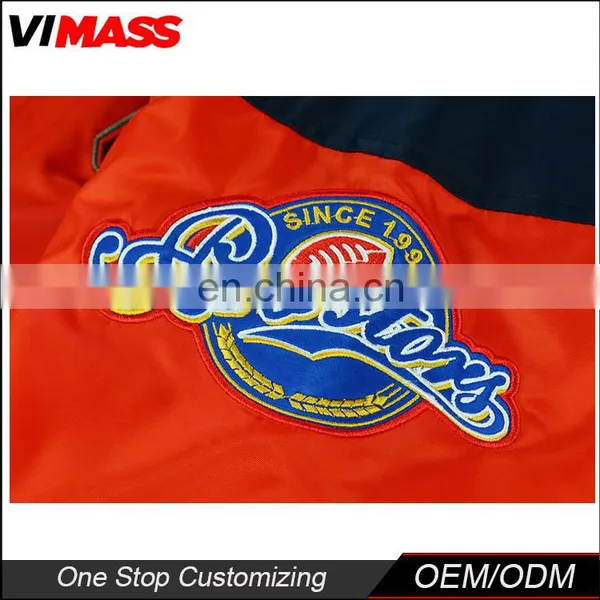 Custom American Supper Quality Sublimation Jacket Mens Plain Varsity Baseball Jacket photo-5
