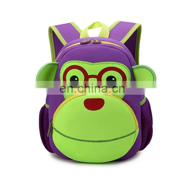 2017 Fashion Design Monkey Cartoon Kids Backpack for Wholesale photo-2