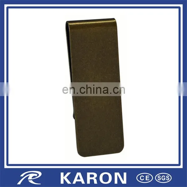 Custom Antique Craft Money Clip in Stainless Steel