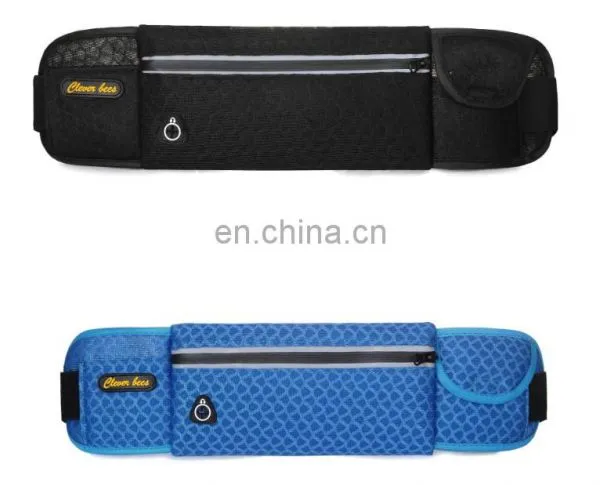 Custom Promotional Blue Polyester Nylon Sports Bag With Zipper for Extra Security for Running photo-3