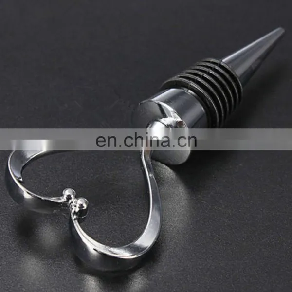 Promotion Wedding Valentines Gift Heart Shape Red Wine Champagne Bottle Stopper photo-5