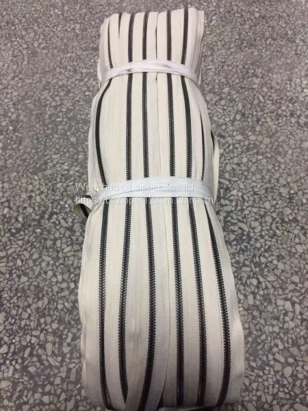 TXT Brand #5 Nylon Zipper With #golden Teeth##silver Teetn# Open End Garment Home Textile Suitcase and Bag Shoes photo-4