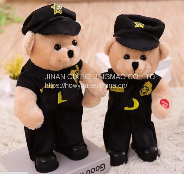 China Manufacture Custom Plush Police Teddy Bear on Sale photo-5