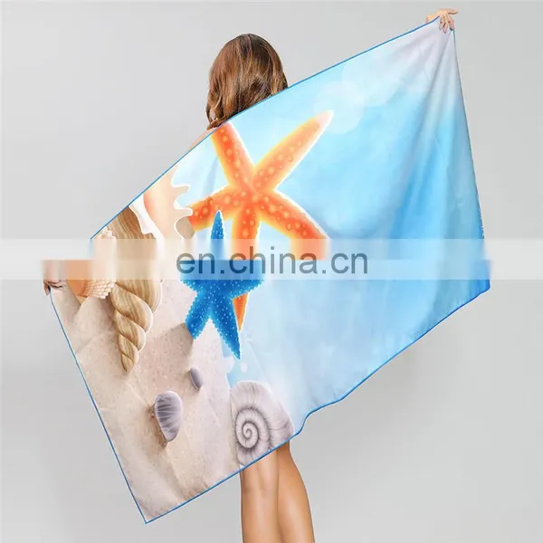 Printed Microfiber Towel Beach Microfiber Outdoor Sports Quick-drying Towel photo-2
