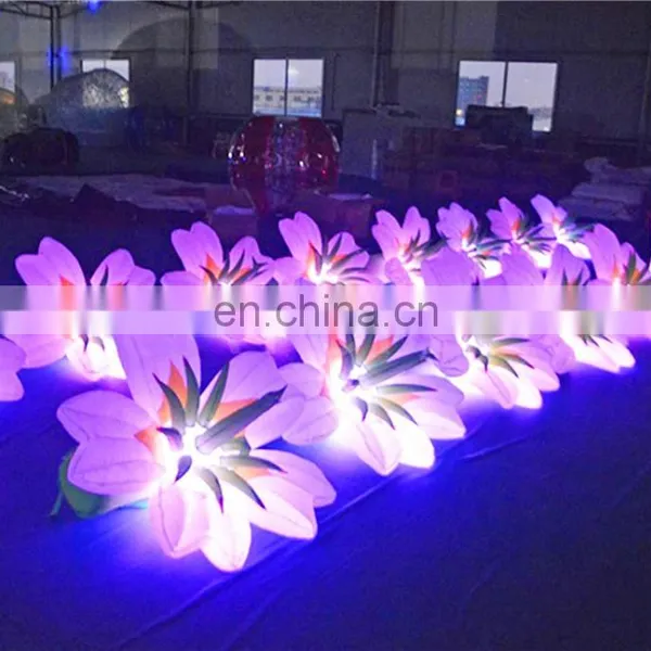 Colorful LED Inflatable Flower ,Inflatable Flower Chain,Inflatable Flower Rope For Wedding And Party Event photo-3