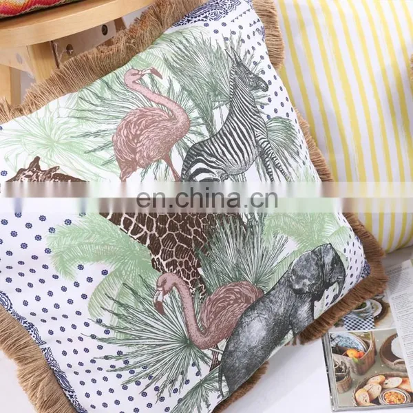 Attractive Designs Decorative Travel Custom Ramage Animals Different Shapes Digital Print Cushion for Outdoor Decoration photo-6