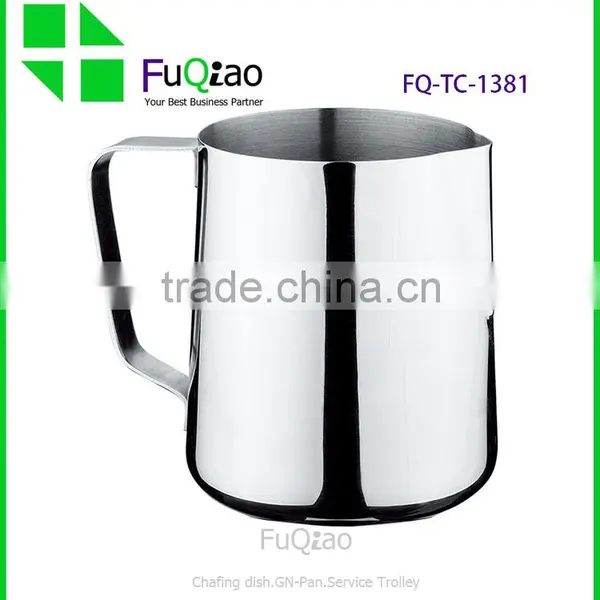 Hot Sale Commercial Stainless Steel Milk Frothing Pitcher Milk Jug for Lattes Coffee Cup photo-4
