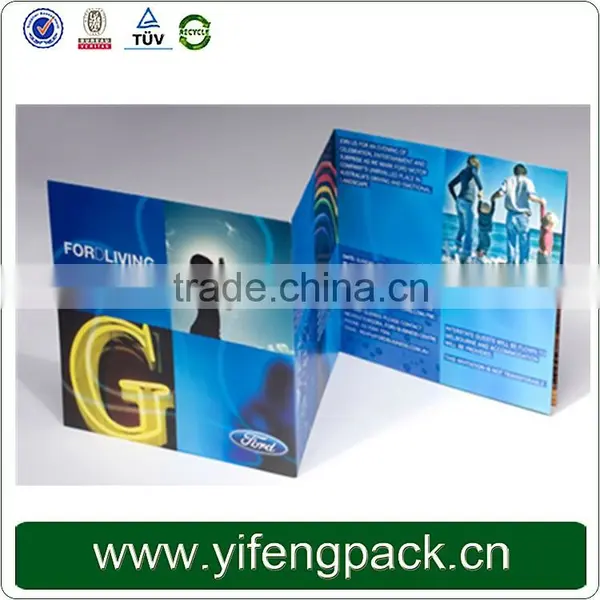 Guangzhou Factory Customized Folded Color Flyer Printing photo-3