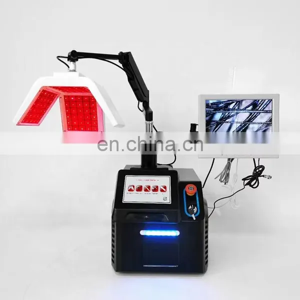 Laser Red Light Hair Loss Treatment Machine LLLT Led Electrotherapy Scalp Detection Massager For Hair Growth Hair Restoration photo-5