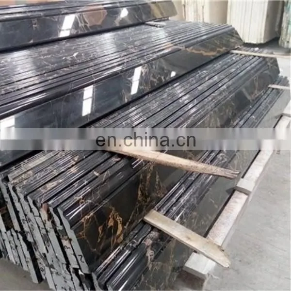 Black Portoro Marble Base Marble Boulding Border photo-3