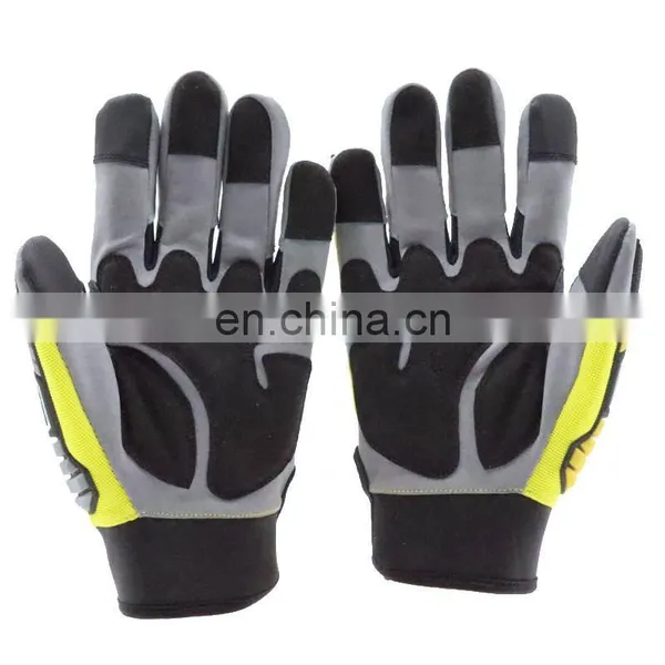Factory Cheap TPR Industrial Cut Resistant Protective Hand Safety Impact Working Mechanic Gloves photo-4