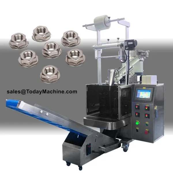 Automatic Bolt Nuts Nails Fasteners Screw Vibrating Plate Counting Sealing Packing Machine photo-3