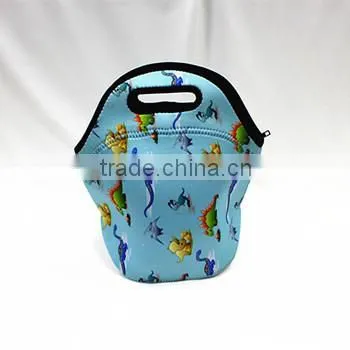 heat transfer printing neoprene lunch bag, for kids students