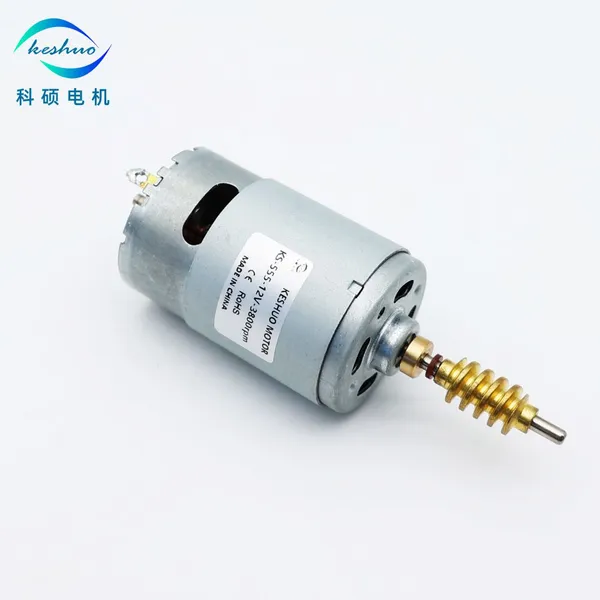 KS-555 DC Motor With Worm Screw and 12PPR Encoder for Coffee Machine photo-2