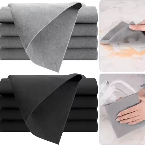 Reusable Washable Lint-Free Cleaning Rags for Kitchen Glass Car Magic Glass Cleaning Cloth photo-3