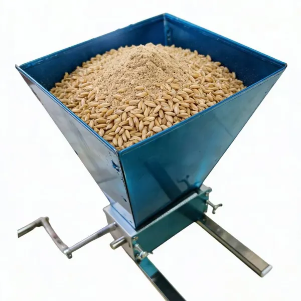 DY-222 Manual Twin-roll Carbon Steel Wheat Grinding Machine, Malt and Various Grains and Cereals Household Grinding Equipment photo-2