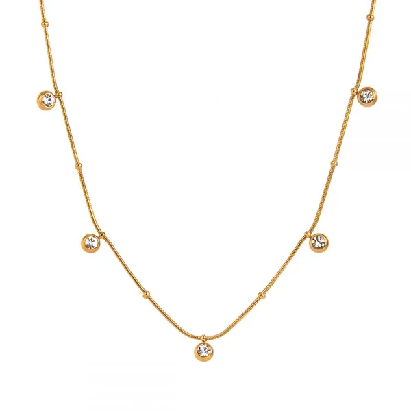18K PVD Gold Plated Stainless Steel Chain Necklace - Non-Fade Fashion Jewelry photo-4