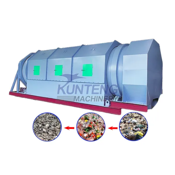 Stale Landfill Waste Screen Organic Separaing Machine Household Waste Garbage Sorting Treatment Machine Recycling Line EPC