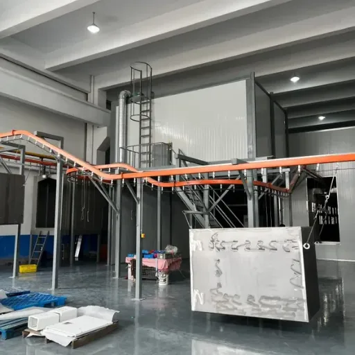 High Utilization Industrial Automatic Electrostatic Powder Coating Production Line Equipment