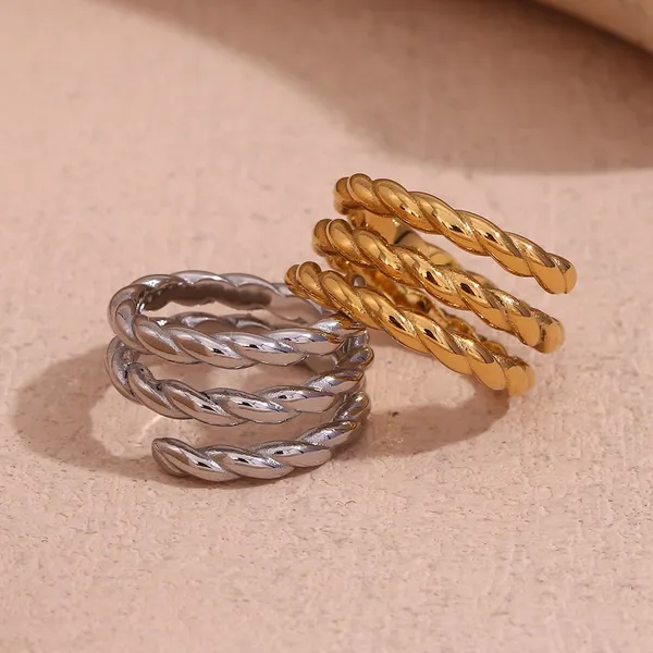Factory Direct 304 Stainless Steel Ring - 6-12mm Width Adjustable Stackable Rings Bulk Wholesale photo-5