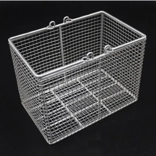 Electropolished Stainless Steel Wire Basket 0.8mm Wire Diameter 2mm Mesh for Lab Use photo-4