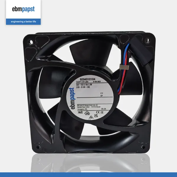 For 4184NGX DC Axial Compact Fan 24V 119x119x38mm 3.3W 2800RPM 148m/h Ball Bearing 44dB(A) Air Cooler Cooling System Data Center