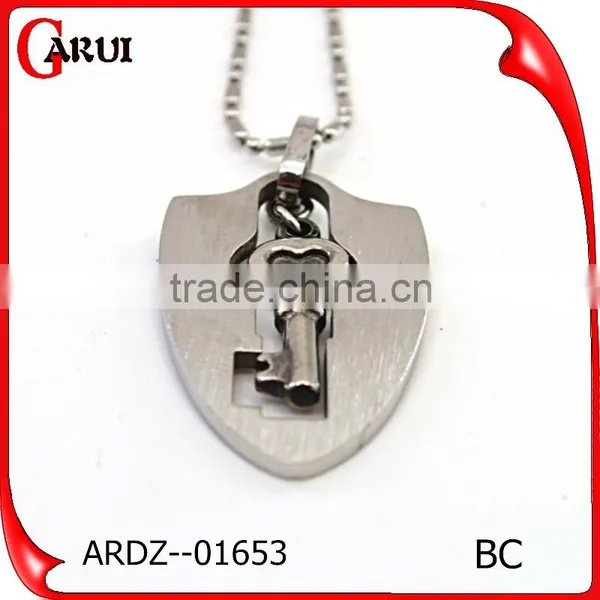 Vacuum Plating Color Stainless Steel Pendants Jewellry Couple Key Pendant photo-3