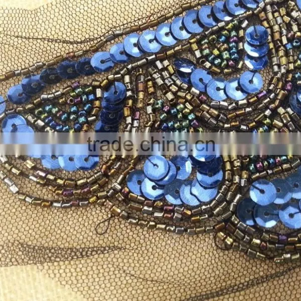 New Arrive Fancy Handmade Beaded Trimming For Shoulder -- M116 photo-4