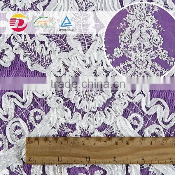 New Product Cheap Underwear Cotton Embriodered Guipure Lace for Dress China photo-2