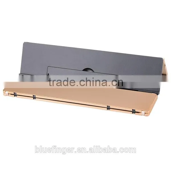 Factory Supply Aluminum Alloy ABS Tablets Foldable Bluetooth Keyboard for Tablets Support Win/IOS/Android photo-3