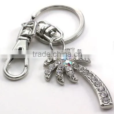 Shiny Rhineston Skull Custom Metal Keychain photo-5