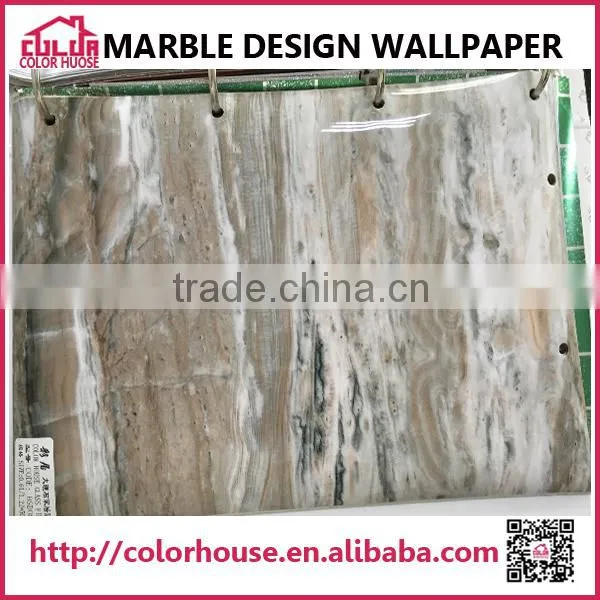 3D Marble Design Sticker Decor Wallpaper Adhesive With Glue
