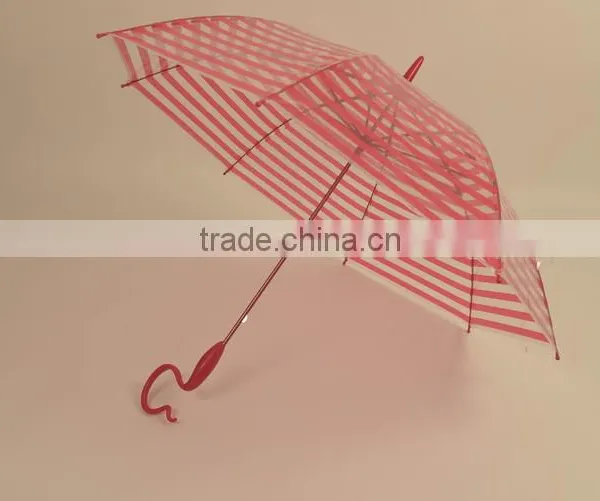 Customized Fiberglass Frame Windproof Ladies POE Dome Umbrella