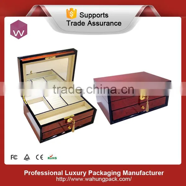 Black Fashion Piano Lacquer Wood Jewel Box photo-3