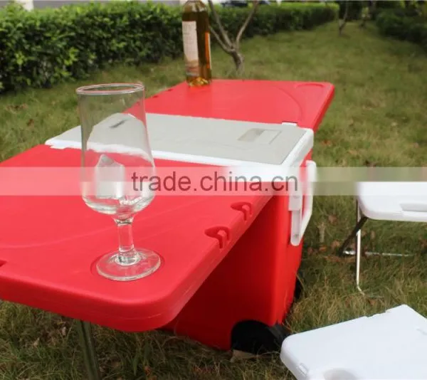 Travel Insulated Ice Box With Fold-able Table and Chair Quality Choice photo-3