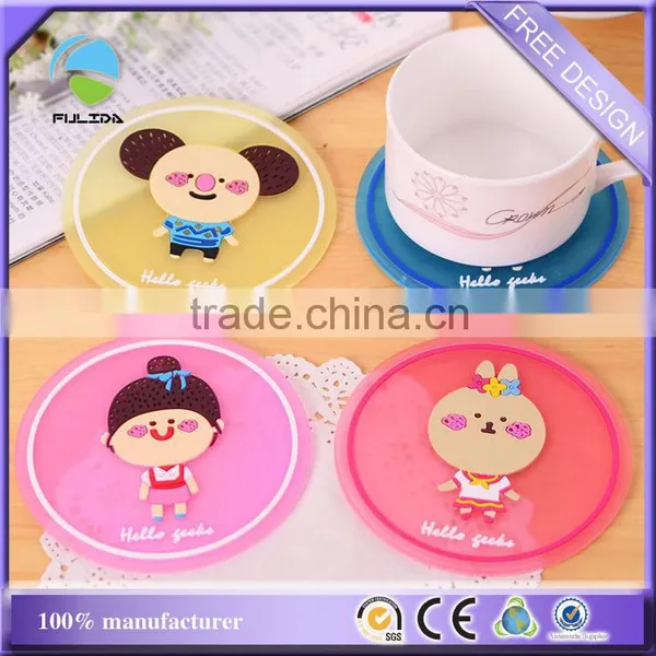 Thick Edge Heat Protection Rubber Doggy Puppy Petsoft Pvc Bowl Coaster photo-4