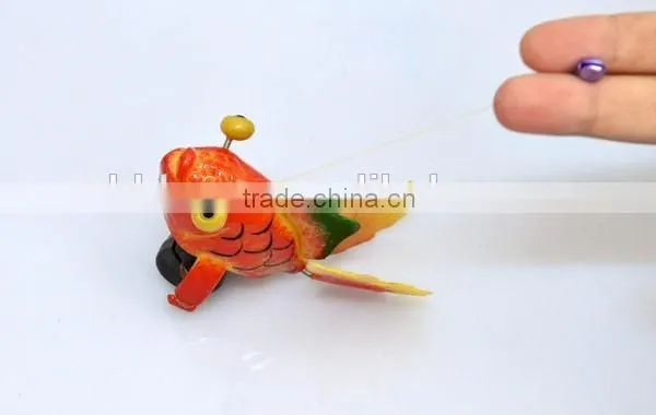 4 Inch Goldfish Wholesale Plastic Pull Line Animal Toys