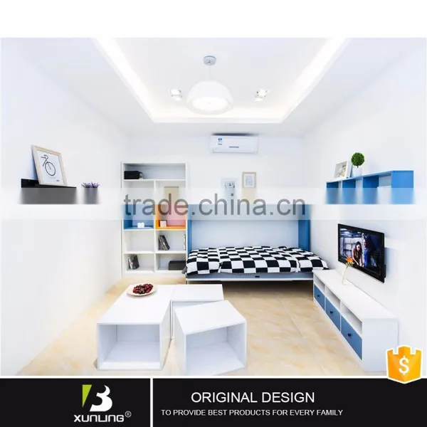 Modern Wall Furniture Solid Wood Bed Base