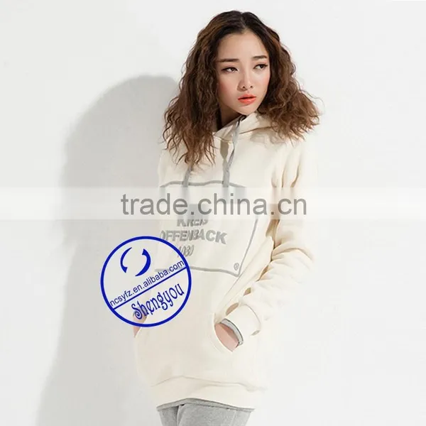 Custom Pullover Printed Long Hoodies for Women photo-3