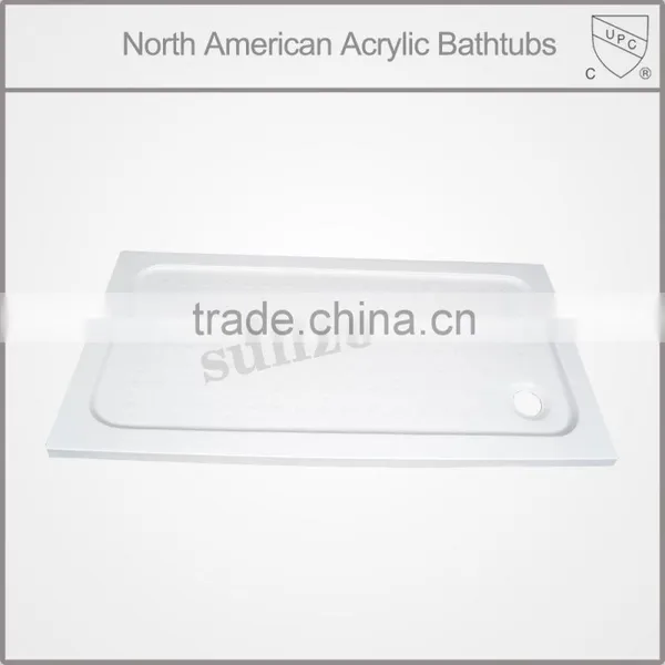 North America Market UPC/cUPC Certified Rectangle Acrylic Shower Base, Custom Shower Tray 80x80, Shower Base 90x90