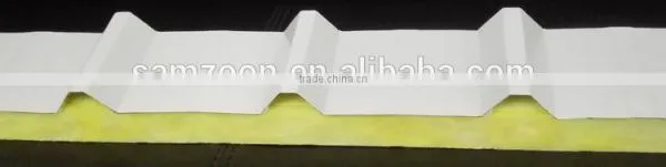 Fiber Glass Wool Sandwich Panel Insulated Metal Faced for Roof Board Quality Choice photo-4