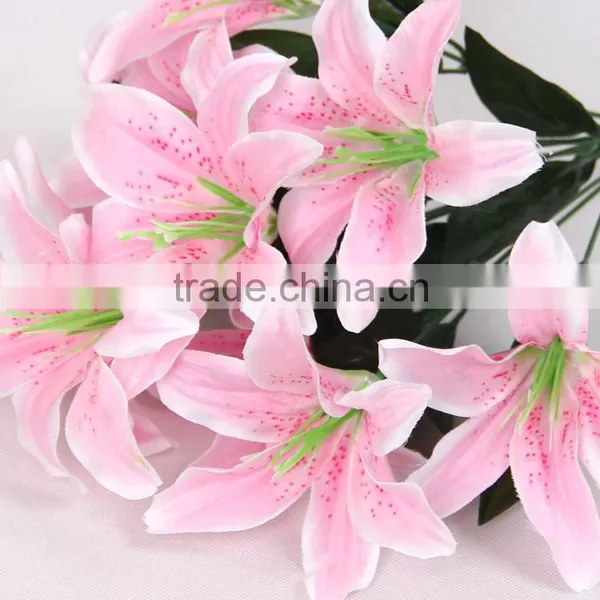 Most Famous Flowers 2016 New Style 10 Heads Artificial Lilies photo-5