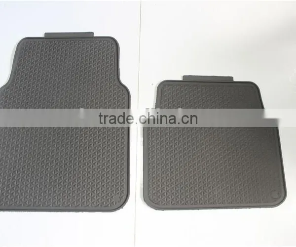 Heavy Duty Rubber Floor Mats - Universal for Car Truck SUV - Full 4pc Set in Beige photo-4