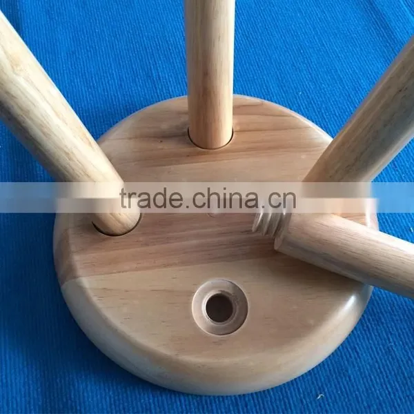 Drilling Free Solid Wood Stool, Children Stool Steady Wooden Chair