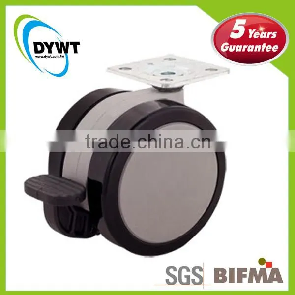 6005GUB-EBKFT Level Hospital Bed Caster 1 Inch Castor Wheel