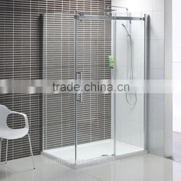 8mm 10mm Hinge Tempered Square Glass Shower Room photo-3