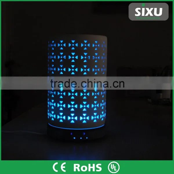 200ml Ceramic Materials LED Light Decorative Mini Diffusers Cylindrical Humidifier photo-6
